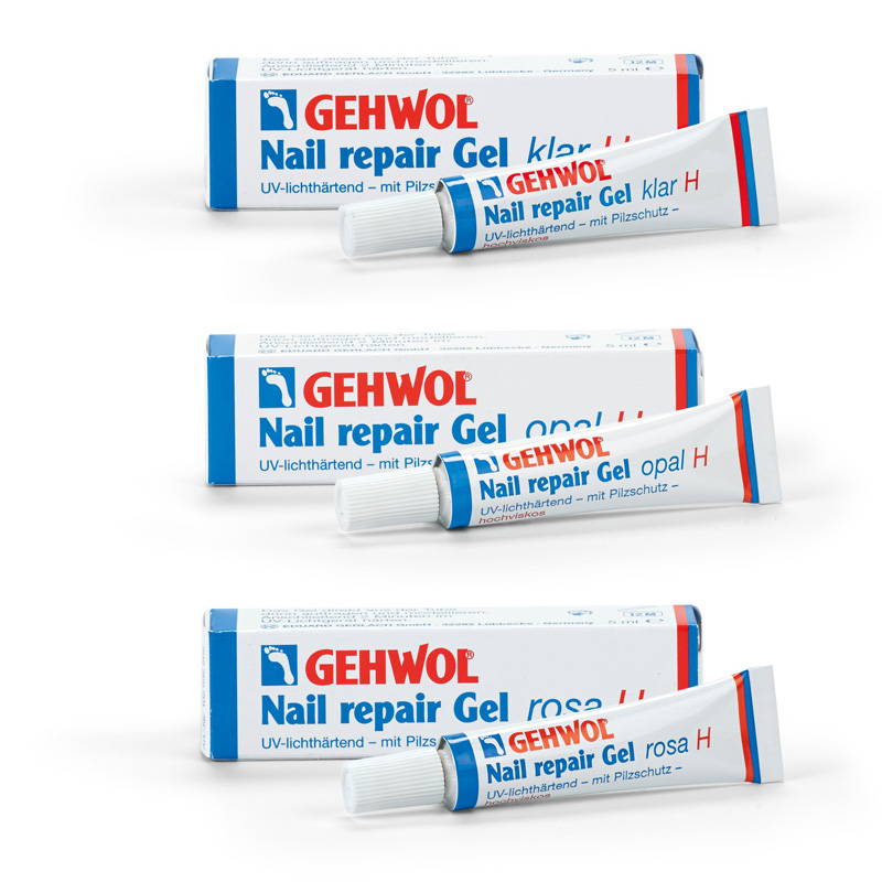 Gehwol Nail Repair Gel, H Clear, Opal & Rosa